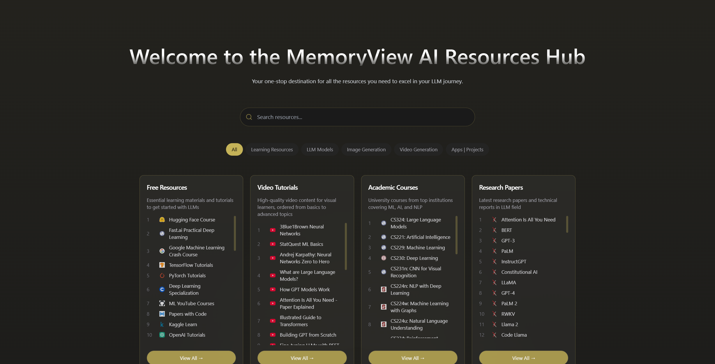 MemoryView AI Resources Hub thumbnail