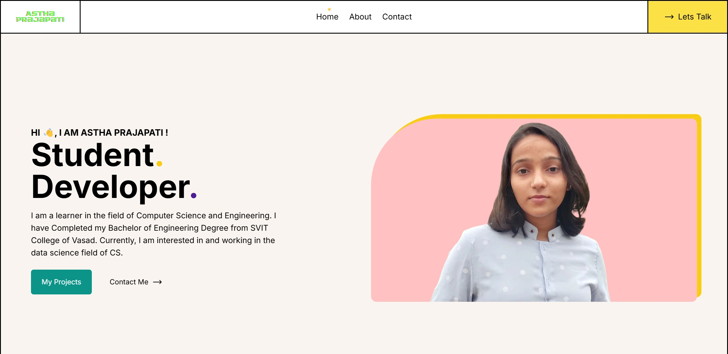 Astha Personal Site thumbnail